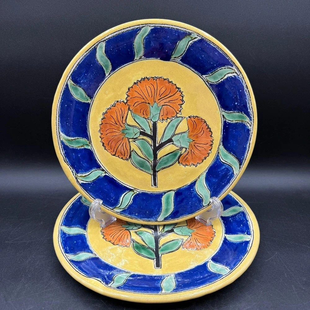 Vintage Talavera Uriarte Dinner Plates 9